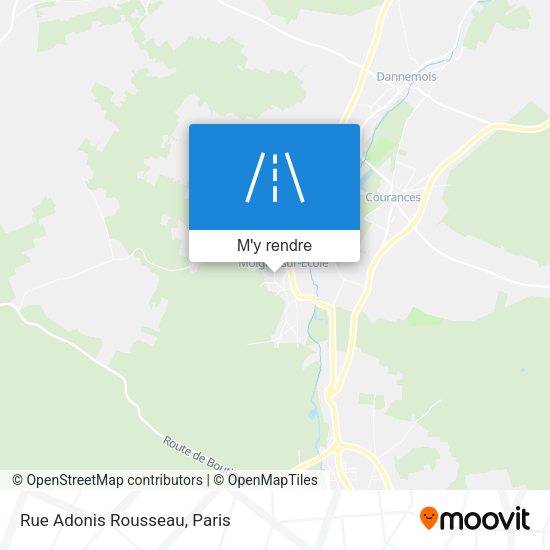 Rue Adonis Rousseau plan