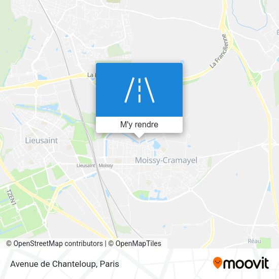 Avenue de Chanteloup plan
