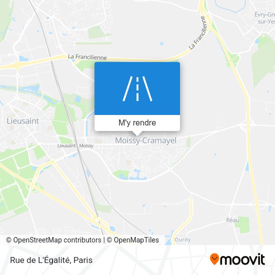 Rue de L'Égalité plan