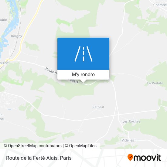 Route de la Ferté-Alais plan