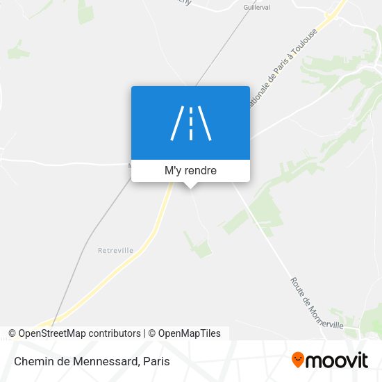 Chemin de Mennessard plan