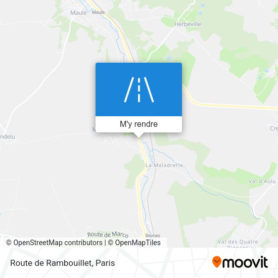 Route de Rambouillet plan