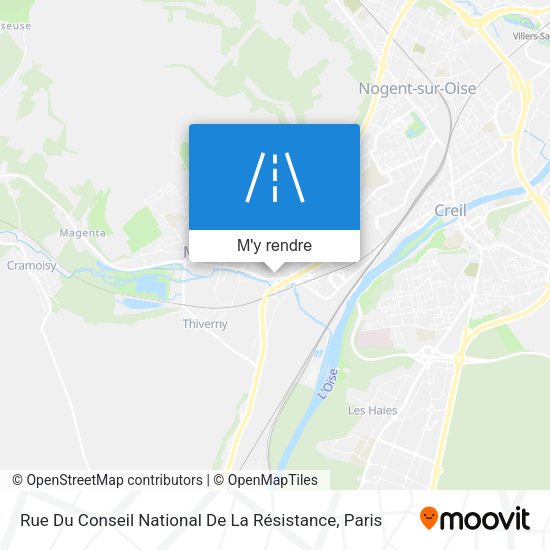 Rue Du Conseil National De La Résistance plan