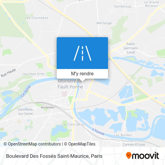 Boulevard Des Fossés Saint-Maurice plan
