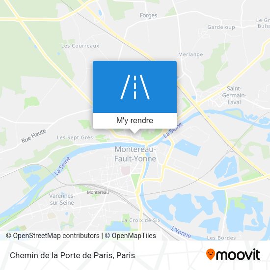 Chemin de la Porte de Paris plan
