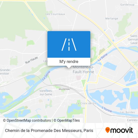 Chemin de la Promenade Des Messieurs plan