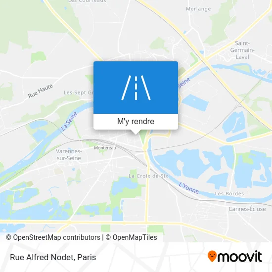 Rue Alfred Nodet plan