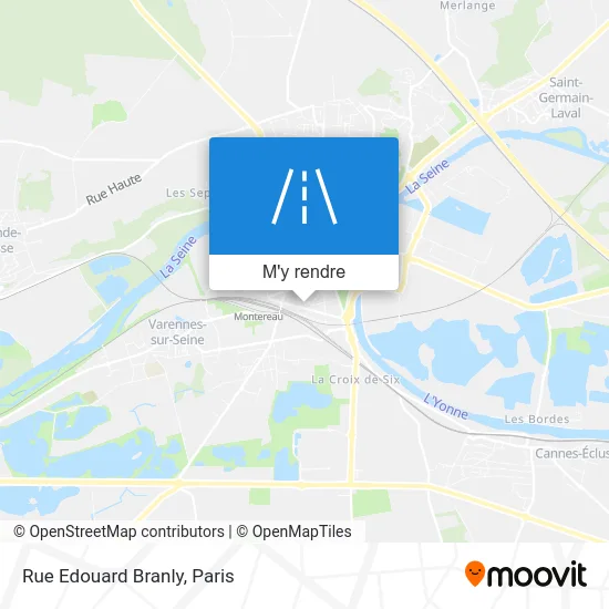 Rue Edouard Branly plan