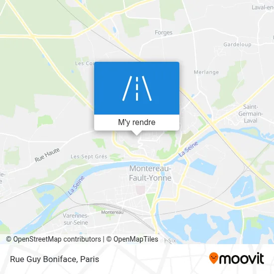 Rue Guy Boniface plan