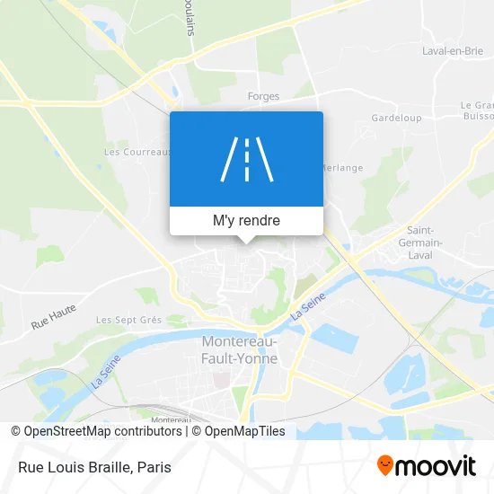 Rue Louis Braille plan