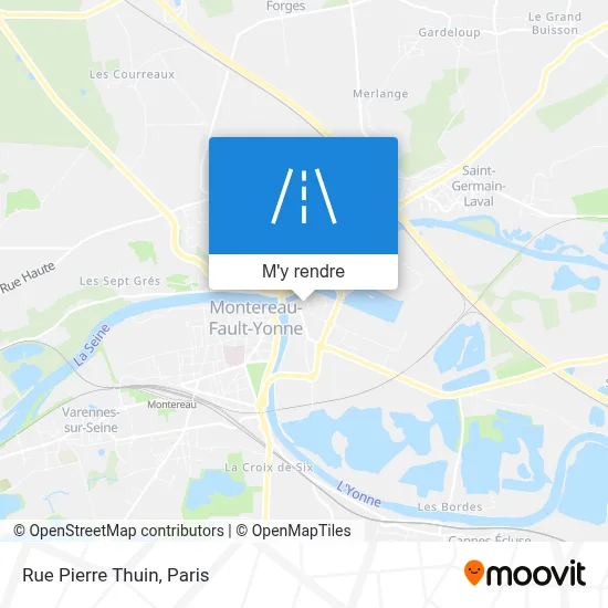 Rue Pierre Thuin plan