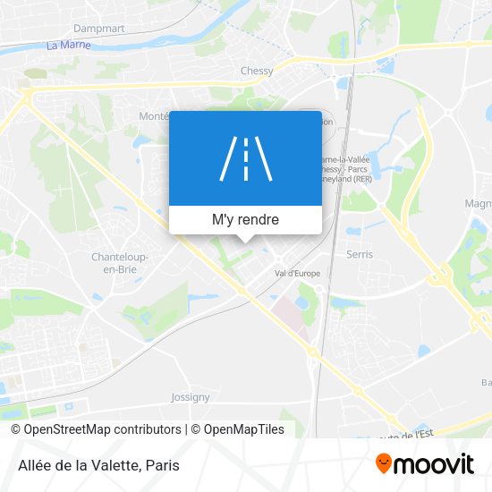Allée de la Valette plan