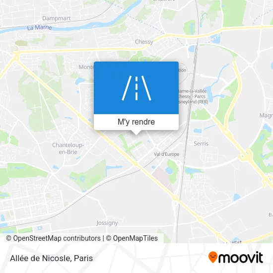 Allée de Nicosle plan