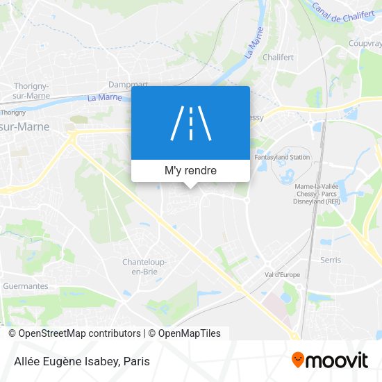 Allée Eugène Isabey plan