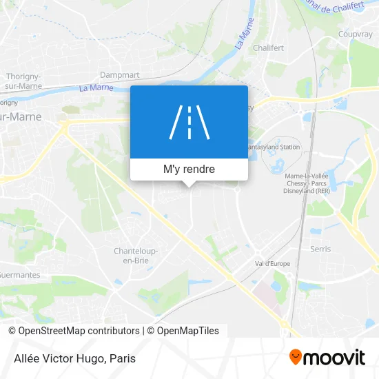 Allée Victor Hugo plan