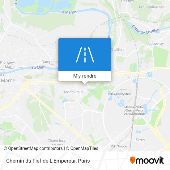 Chemin du Fief de L'Empereur plan