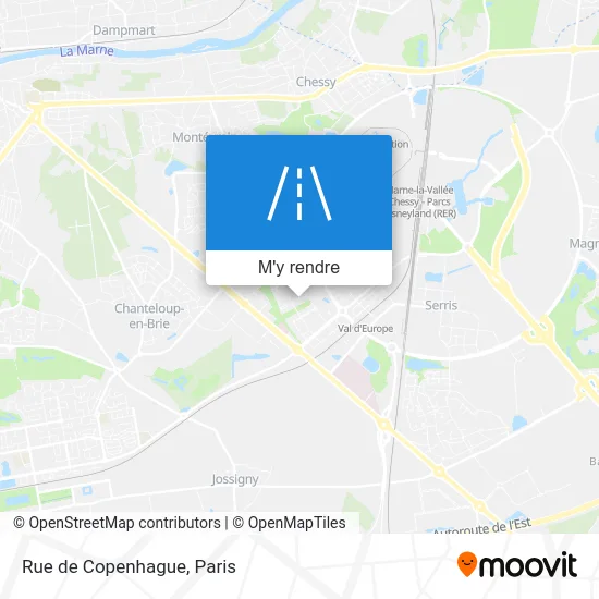 Rue de Copenhague plan