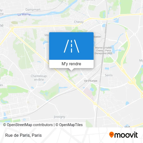 Rue de Paris plan