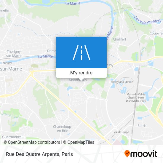 Rue Des Quatre Arpents plan