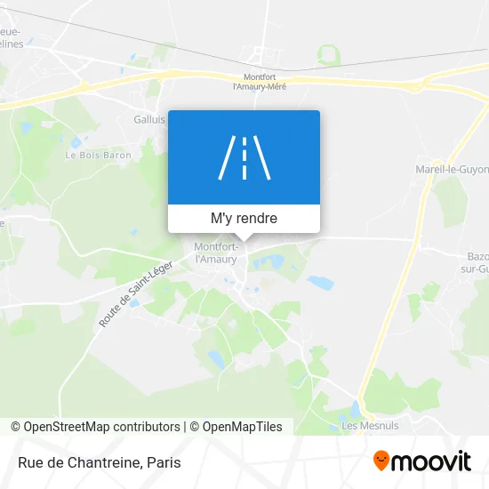 Rue de Chantreine plan