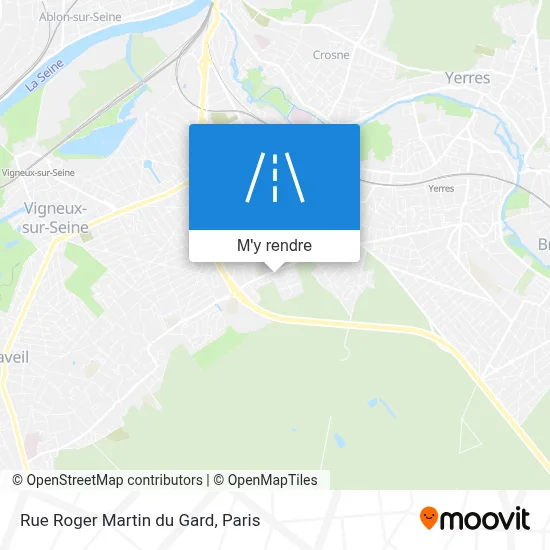 Rue Roger Martin du Gard plan
