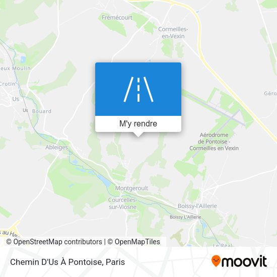 Chemin D'Us À Pontoise plan