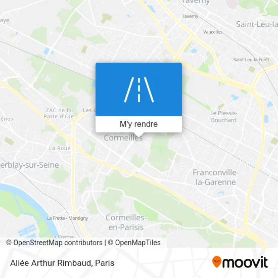 Allée Arthur Rimbaud plan