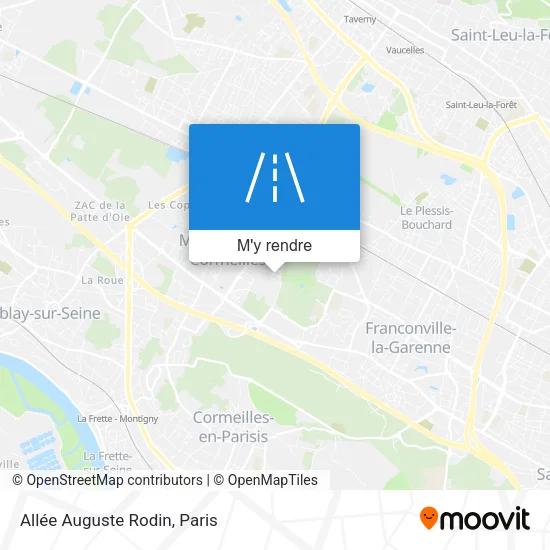 Allée Auguste Rodin plan