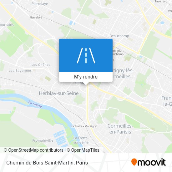 Chemin du Bois Saint-Martin plan