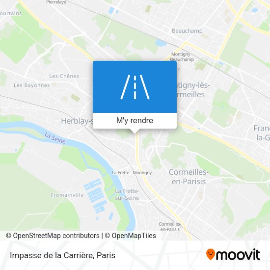 Impasse de la Carrière plan