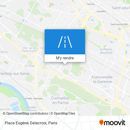 Place Eugène Delacroix plan