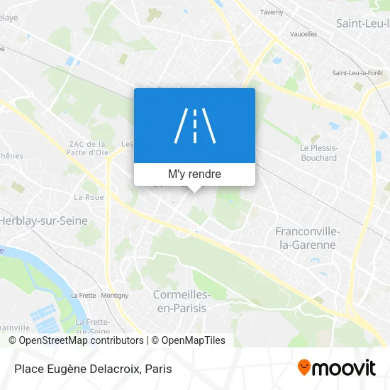 Place Eugène Delacroix plan