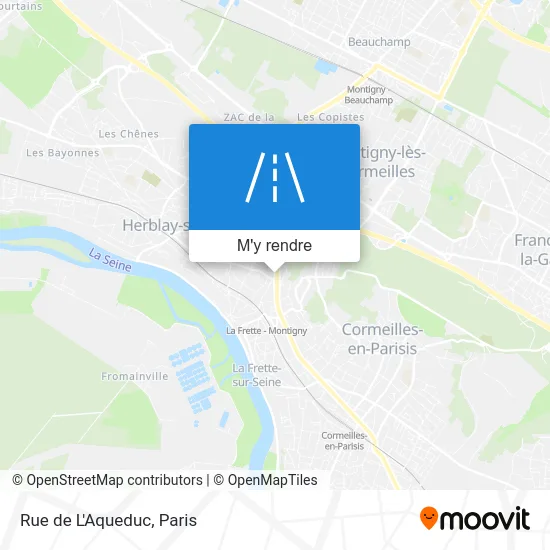 Rue de L'Aqueduc plan