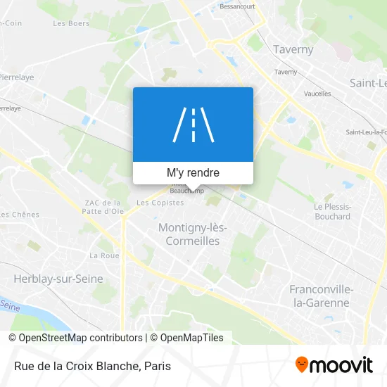 Rue de la Croix Blanche plan