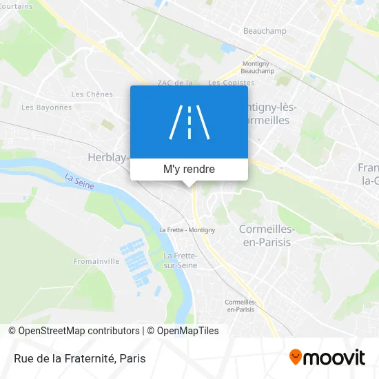 Rue de la Fraternité plan