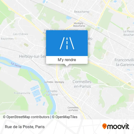 Rue de la Poste plan