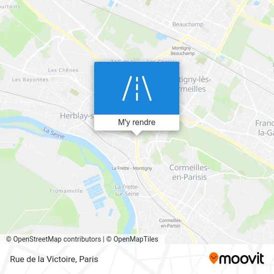 Rue de la Victoire plan