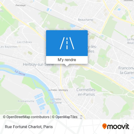 Rue Fortuné Charlot plan
