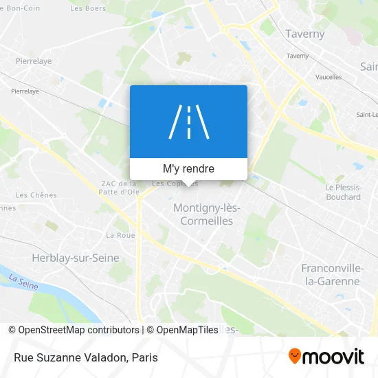 Rue Suzanne Valadon plan