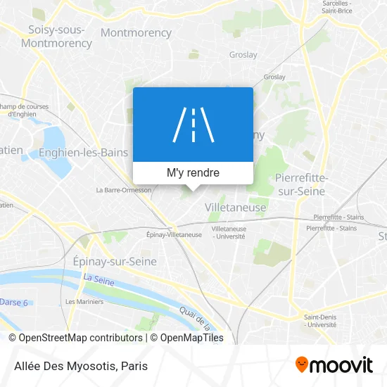 Allée Des Myosotis plan