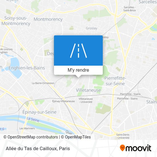 Allée du Tas de Cailloux plan