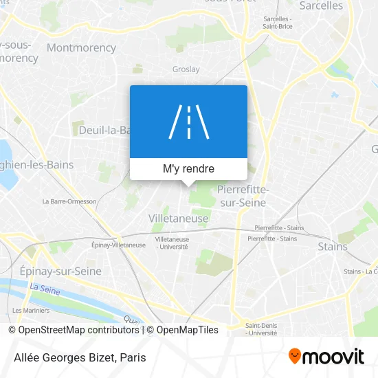 Allée Georges Bizet plan