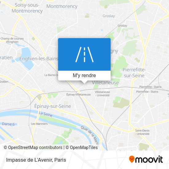 Impasse de L'Avenir plan
