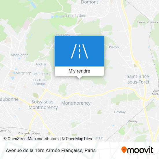 Avenue de la 1ère Armée Française plan