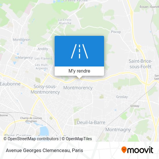 Avenue Georges Clemenceau plan