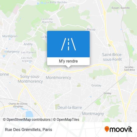 Rue Des Grémillets plan