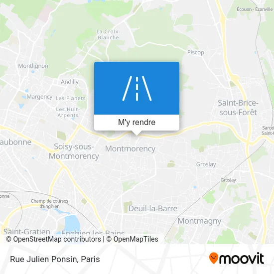 Rue Julien Ponsin plan