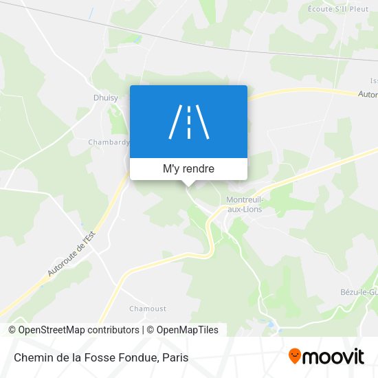 Chemin de la Fosse Fondue plan