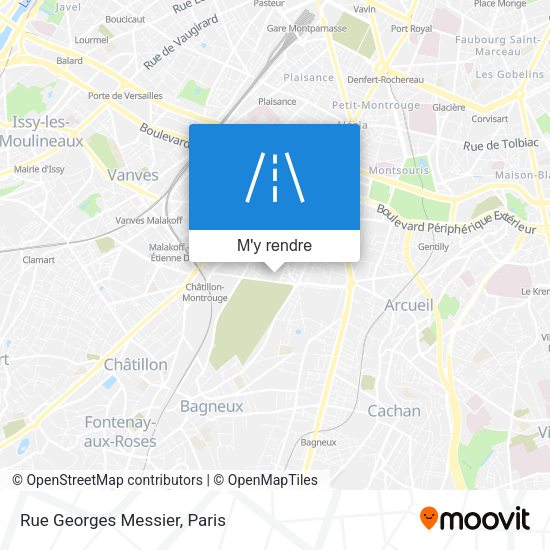 Rue Georges Messier plan