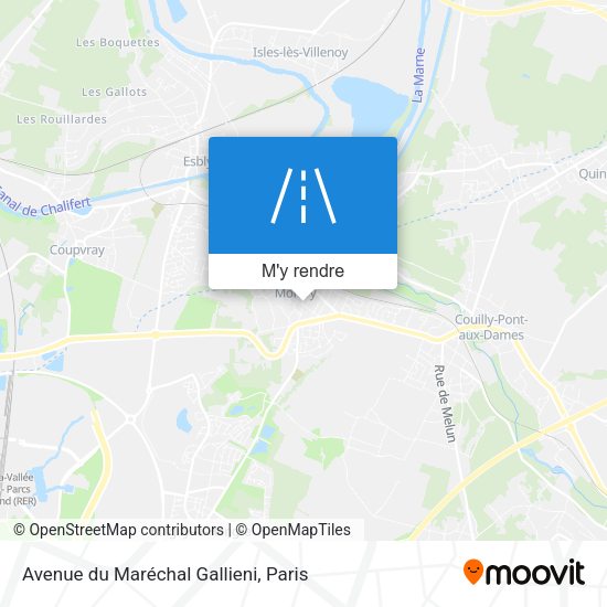 Avenue du Maréchal Gallieni plan